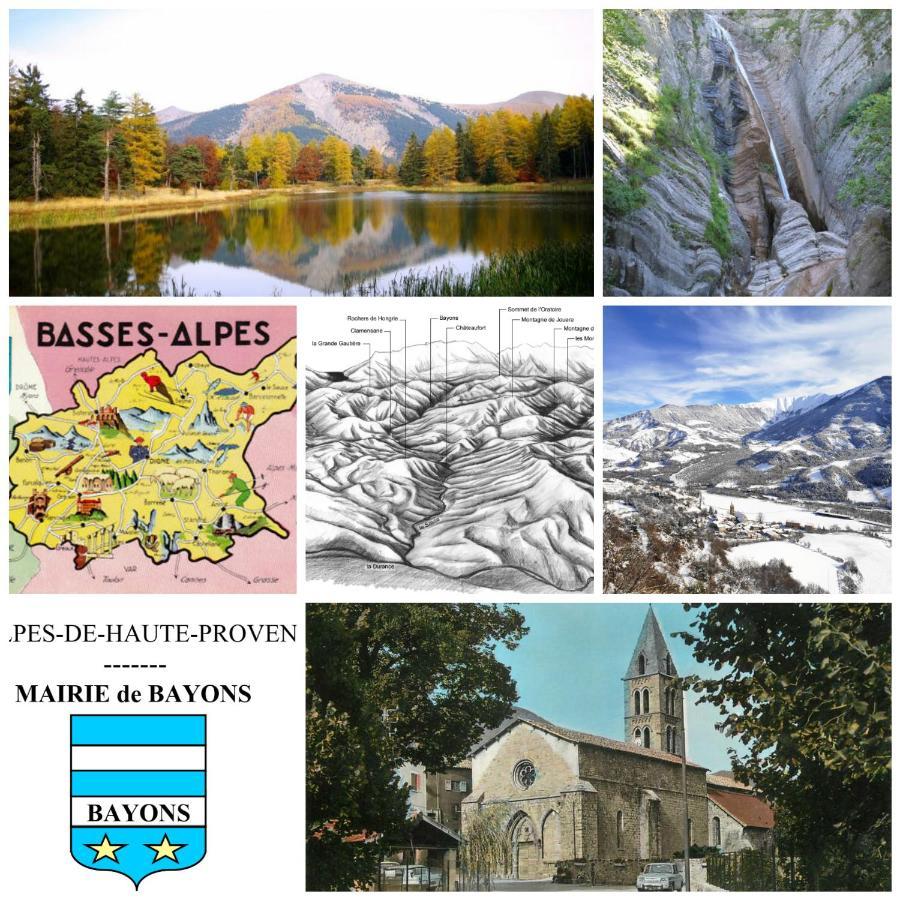 Gite La Taniere Des Alpes Bayons 外观 照片